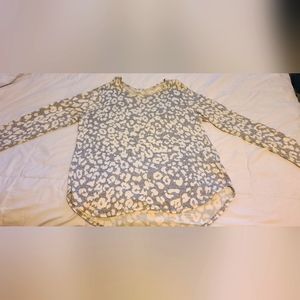 Long Sleeve Animal Print Shirt